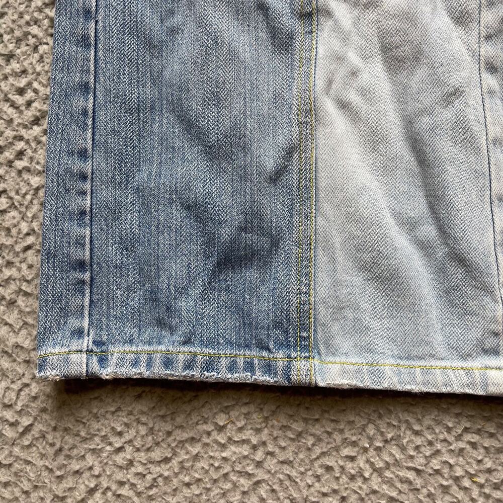 Armani Exchange Denim Skirt Womens Size 0 Blue Colorblock A Line - Picture 5 of 15
